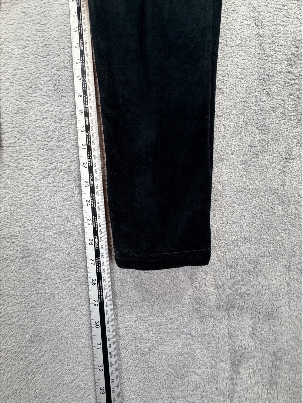 Chaus Sport Neutral Velour Black Elastic Waist Pants Size L - Picture 7 of 13